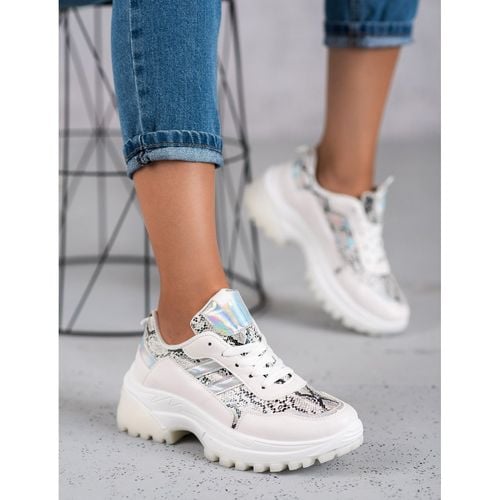 Białe Sneakersy Snake Print r.40 na Arena.pl
