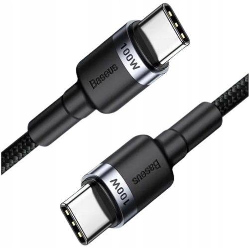 Kabel Baseus CATKLF-ALG1 USB-C - USB-C PD QC 100W 5A 2m - szary na Arena.pl