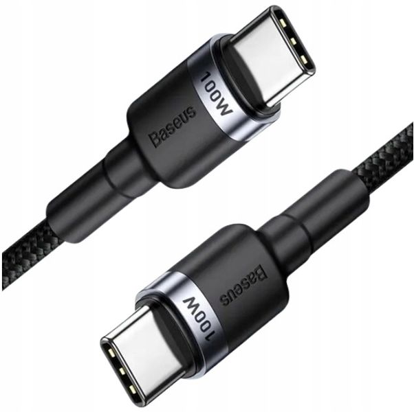Kabel Baseus CATKLF-ALG1 USB-C - USB-C PD QC 100W 5A 2m - szary zdjęcie 15