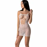 passion bs096 bodystocking biały elastyczny jeden rozmiar