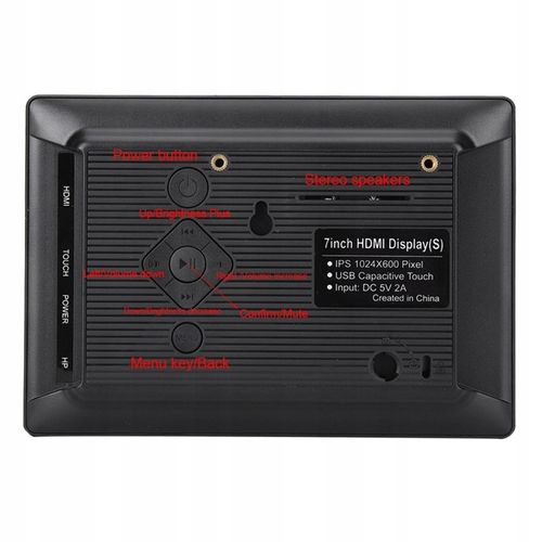 LCD 7" (H) IPS HDMI 1024*600 Raspberry Pi na Arena.pl