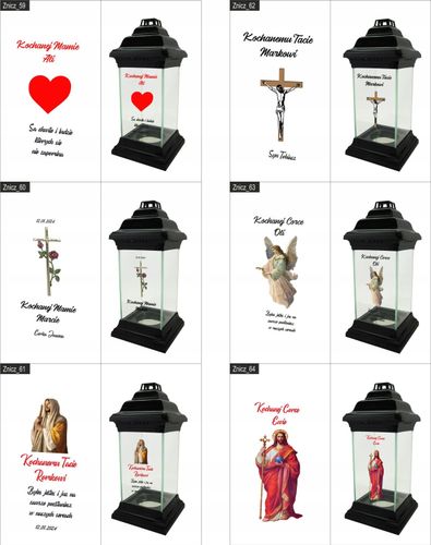 LAMPION ZNICZ KAPLICZKA z grawerem dla MAMY na Arena.pl