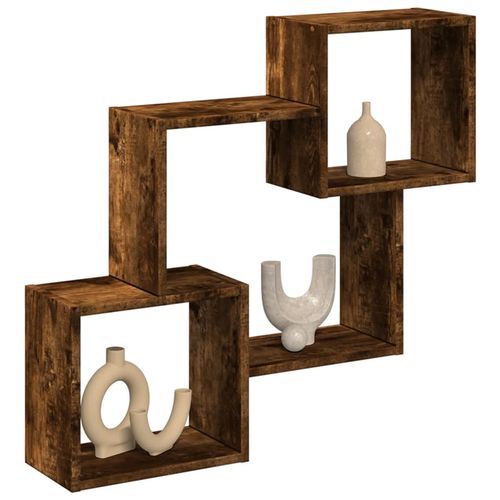 Półka ścienna, 78x18x71 cm, przydymiony dąb na Arena.pl