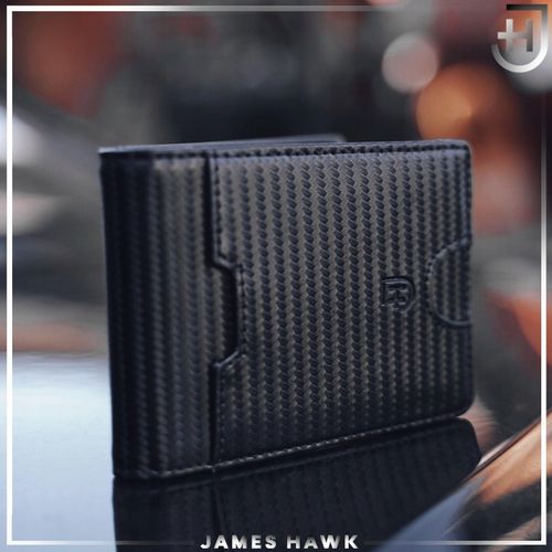 James Hawk Smart Wallet skórzany portfel męski Slim 1,5 cm Czarny Brąz na Arena.pl