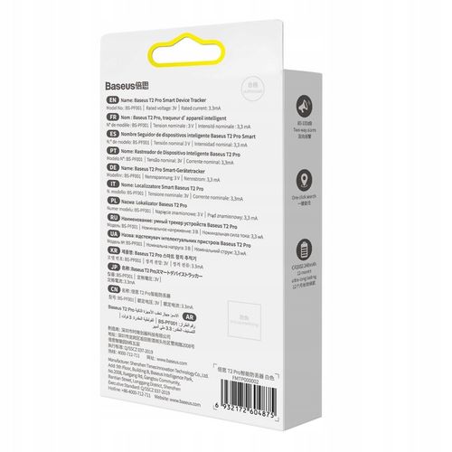 BASEUS LOKALIZATOR DO KLUCZY TOREBKI ZAWIESZKA BRELOK WISIOREK BLUETOOTH na Arena.pl