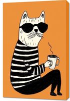 Obraz 60x90cm Kawusia Minimalistyczny , Wnętrza Styl Skandynawski, Boho