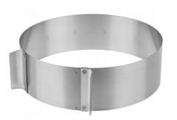 Obręcz opaska do tortów tortownica bez spodu PRACTICO forma okrągła 16-30 cm stal nierdzewna