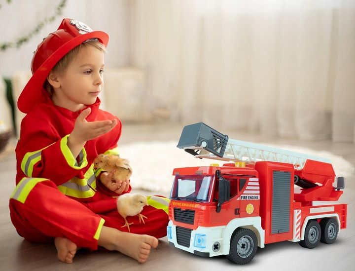 WÓŻ STRAŻACKI AUTO DO MONTAŻU STRAŻ POŻARNA 95 EL ŚWIATŁO DŹWIĘK WALIZKA zdjęcie 12