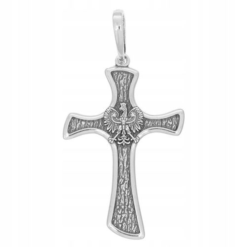 Krzyżyk srebrny z Orłem patriotyczny Bóg Honor Ojczyzna srebro pr 925 SK003 na Arena.pl