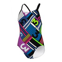 ADIDAS STRÓJ KOSTIUM JUNIOR TRENING PŁYWANIE  MULTI KOL 16-17LAT 170CM