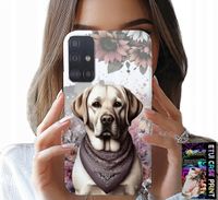 ETUI DO SAMSUNG GALAXY A51 - PIESEK PIESKI HUSKY PSIE WZORY + SZKŁO