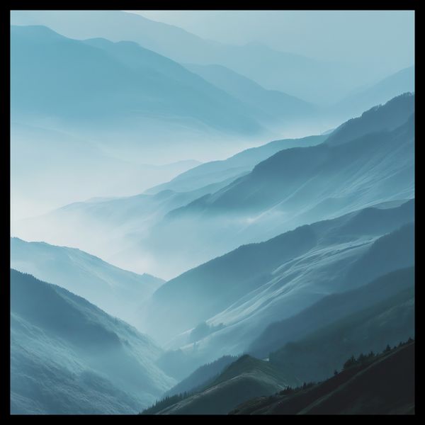 Plakat 40x40cm Między Chmurami zdjęcie 2