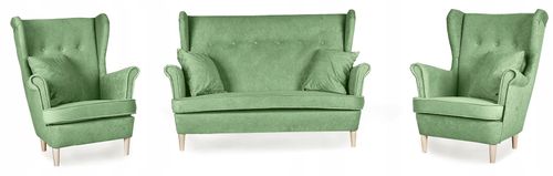 Zestaw wypoczynkowy mebli uszak ARI sofa fotele skandynawskie na Arena.pl