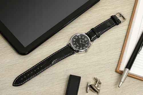 Zegarek męski klasyczny kwarcowy elegancki pasek skórzany analog Perfect na Arena.pl