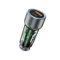 ładowarka samochodowa r4t 30w usb-a usb-c - szara