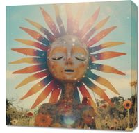 Obraz 60x60cm Słoneczna Medytacja