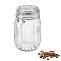 Pojemnik szklany hermetyczny słoik z klamrą 950 ml silikonowa uszczelka