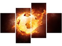 140CM 70 OBRAZ PIŁKA OGNIU ŚCIENNY