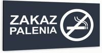 Tabliczka informacyjna ATRACYTOWA aluminiowa ZAKAZ PALENIA NADRUK UV