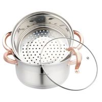 garnek na parę klausberg 3 elem. 20cm kb-7728 rose gold