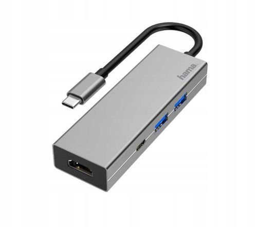 Hub USB HAMA 2xUSB-A 3.2, 1xTYP-C, 1xHDMI 200107 na Arena.pl