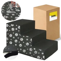 SCHODKI SCHODY DLA PSA RAMPA PODEST STABILNE 30 cm 3 STOPNIE