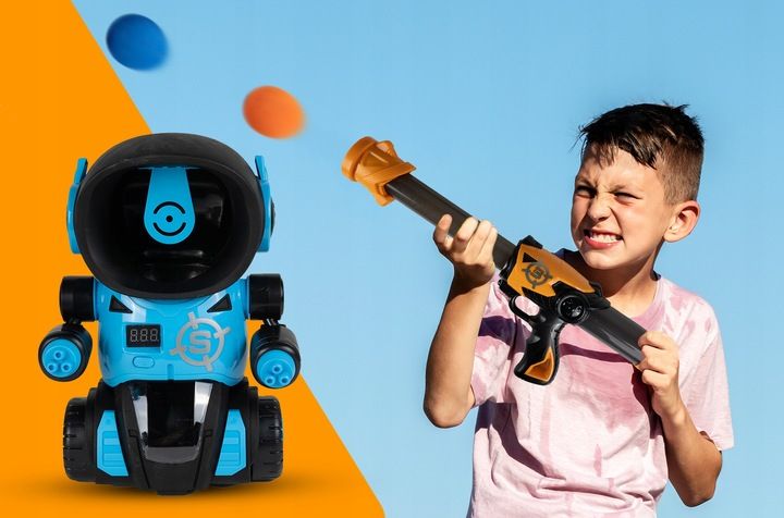 ROBOT GRA STRZELANIE DO CELU PISTOLET LICZNIK LCD TARCZA DO STRZELANIA zdjęcie 16