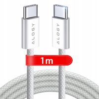 2 x Kabel USB-C typ C mocny szybki 60W PD 1M do iPhone 15/Pro/Max iPad MacB