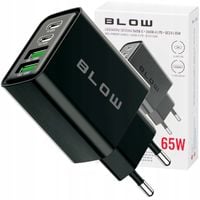 SZYBKA ŁADOWARKA SIECIOWA GNIAZDO 2x USB 2x USB-C QC 3.0 PD 65W UNIWERSALNA