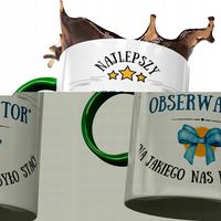 Kubek Zielony Dla Obserwatora Najlepszy Obserwator Z Nadrukiem Ze Zdjęciem