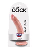 7' cock flesh dildo cieliste 18cm king cock