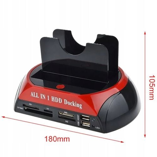 STACJA DOKUJĄCA DO DYSKÓW SATA 2.5' 3.5' IDE HDD SSD USB 3.0 KOPIA ZAPASOWA na Arena.pl