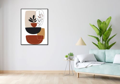 Plakat 75x100cm Botaniczna Abstrakcja na Arena.pl