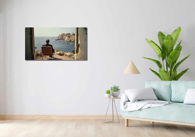 Obraz 100x50cm Samotna Nadmorska Konfrontacja zdjęcie 2