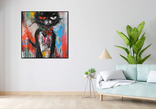 Plakat 100x100cm Gburowaty Kiciak na Arena.pl