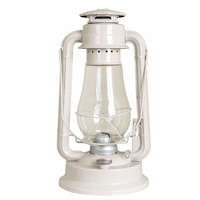 LAMPA NAFTOWA BEŻOWA WISZĄCA do postawienia szkło metal na prezent