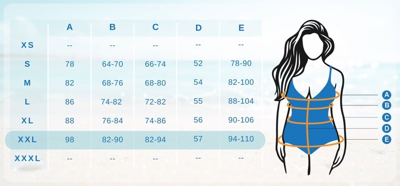 Jednoczęściowy strój kąpielowy Sapphire  J202352A - XXL zdjęcie 7