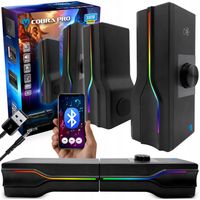 Zestaw Głośników Komputerowych Soundbar LED RGB Media-tech Aragor 2.0 8W