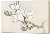 Obraz 100x70cm Magnolia, Kōno Bairei Japoński Vintage do Salonu