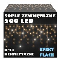 SOPLE 500 LED LAMPKI ZEWNĘTRZNE IP44 STAŁE + FLASH Z EFEKTEM FLESZ BŁYSK