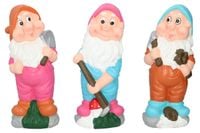 figura ogrodowa krasnal 13,5x11x34cm ceramika