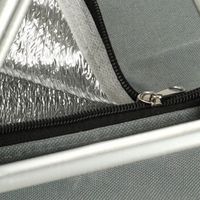 KOSZ PIKNIKOWY TERMICZNY SKŁADANY ORGANIZER SZARY TURYSTYCZNY KOSZYK 32L