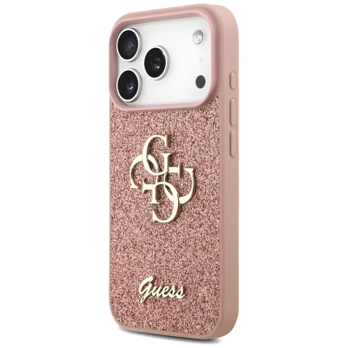 etui guess fixed glitter big 4g na iphone 17 pro - różowe na Arena.pl