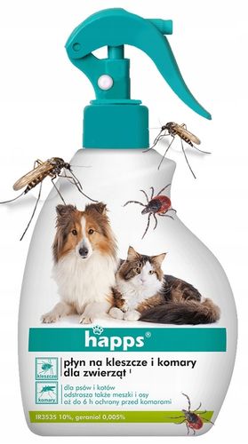 happs - płyn na kleszcze i komary dla zwierząt 200ml na Arena.pl
