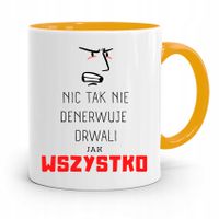 Dla Drwala Rębacza Kubek Żółty Prezent Na Urodziny Z Nadrukiem Ze Zdjęciem