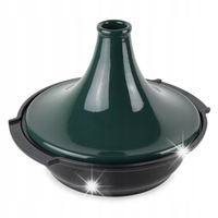 Peugeot Naczynie Atlas Tagine 30cm forest green z powłoką na indukcję