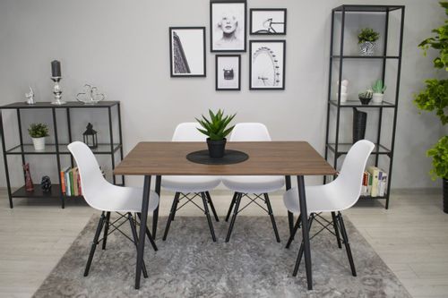 Krzesło OSAKA białe / nogi czarne x 2 na Arena.pl