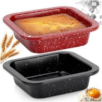 2x Mała Foremka do Pieczenia Mini Forma Granitowa do Ciasta Brownie Deserów