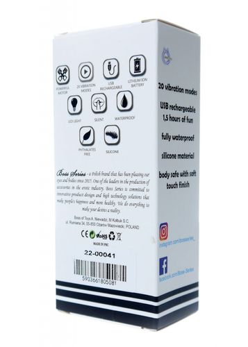 stymulator rechargeable mini masager usb 20 functions   black na Arena.pl