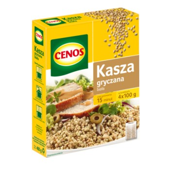 CENOS KASZA GRYCZAN BIAŁA 4x100G KARTONIK zdjęcie 1